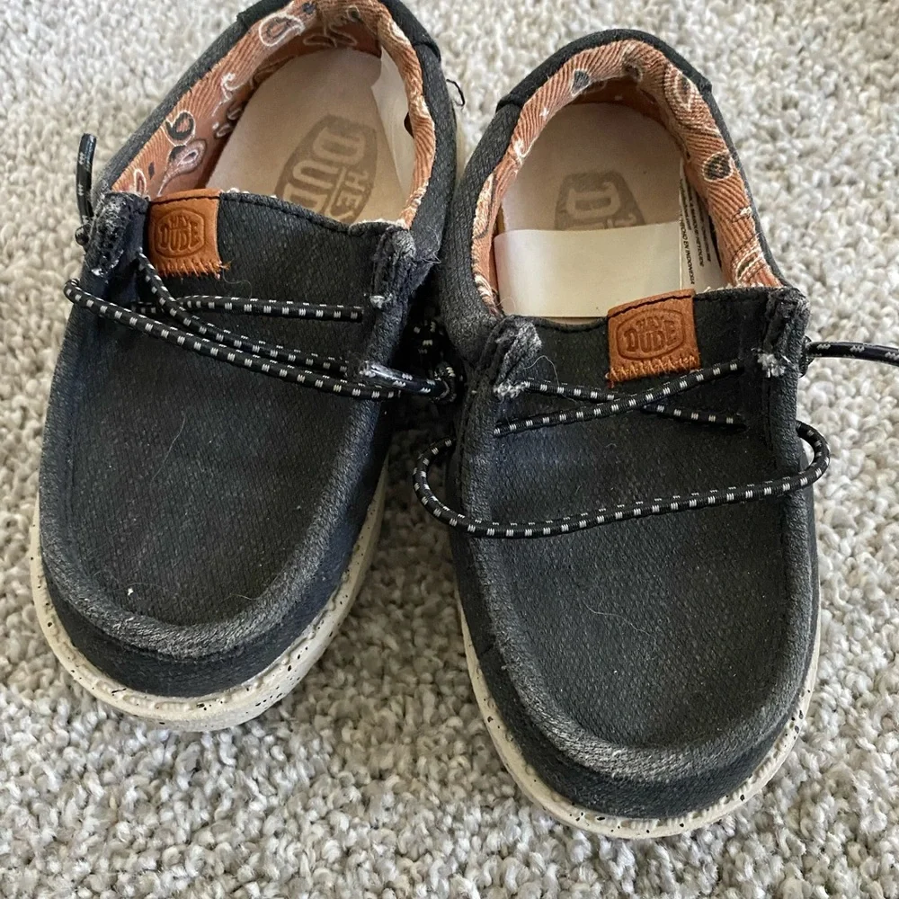 Hey Dude Kids Black Shoes